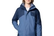 Chaqueta Columbia Bugaboo III con forro polar intercambiable para hombre, Montaña Oscura/Collegiate azul marino, Grande
