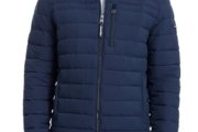 Calvin Klein campera inflable con cremallera completa de plumón para hombre, Mediana