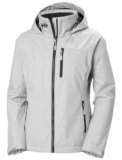Helly-Hansen Chaqueta de Capa Media con Capucha para Mujer Crew 2.0, 853 Gris Niebla, Mediana