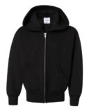 Hanes – Sudadera de lana Ecosmart, con capucha y cremallera, para niños grandes, L