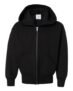 Hanes – Sudadera de lana Ecosmart, con capucha y cremallera, para niños grandes, L