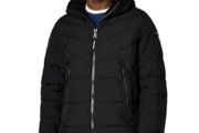 Calvin Klein Chaqueta Acolchada Corta Pesada para Hombres, Mediana