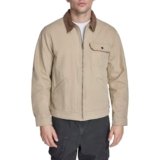Levi’s Chaqueta de campo de algodón para hombre con cuello de pana, color marrón claro, talla L
