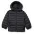 Tommy Hilfiger Chaqueta acolchada con capucha alternativa de plumón para hombre (estándar y grande y alto), Negro profundo