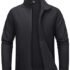 Reebok Sudadera con capucha para hombre, con cremallera, con logotipo, negro, talla S