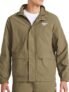 Reebok Chaqueta tejida RI Utility para hombre, ajuste estándar, tela de nailon ligera, verde militar, talla L