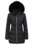 MOERDENG – Abrigos de invierno para mujer, a prueba de viento, abrigados, impermeables, gruesos, con capucha, chaqueta acolchada, Negro –