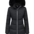 EKLENTSON Chaqueta de invierno para hombre, gruesa y térmica, de algodón, con forro polar cálido, abrigo de camionero con solapa, chaquetas cargo de trabajo para hombre, Negro