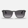 Lentes de sol RayBan RB4187 Chris Negro mate Gris degrade/ UNISEX